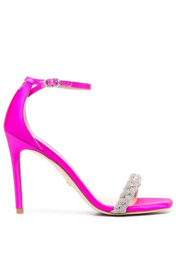 Stuart Weitzman 100mm braided-strap sandals - Pink