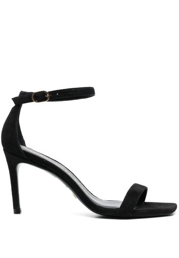 Stuart Weitzman single-strap leather sandals - Black