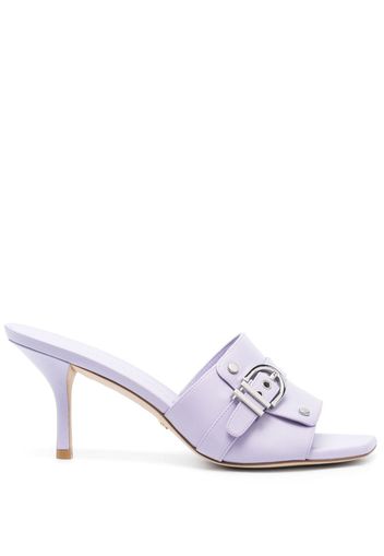 Stuart Weitzman Maverick 90mm leather mules - Purple