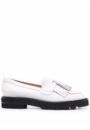 Stuart Weitzman Mila tassel loafers - White