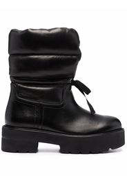 Stuart Weitzman quilted panelled ankle boots - Black