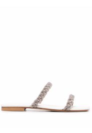 Stuart Weitzman Addison slide sandals - White