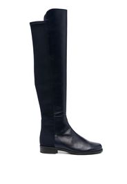 Stuart Weitzman panelled knee-length leather boots - Blue