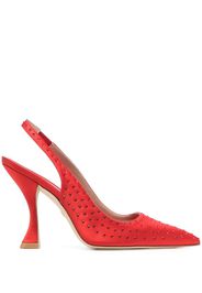 Stuart Weitzman Say rhinestone pumps - Red