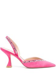 Stuart Weitzman Gemcut XCurve 85mm slingback pumps - Pink