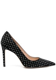 Stuart Weitzman crystal-embellished 100mm pumps - Black