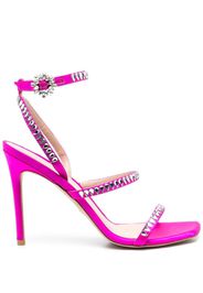 Stuart Weitzman crystal-embellished 115mm pumps - Pink