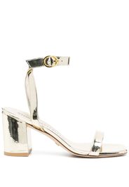 Stuart Weitzman Barelynude Wrap 100mm sandals - Gold