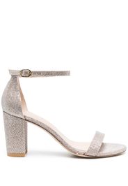 Stuart Weitzman Nearlynude 70mm glitter sandals - Pink