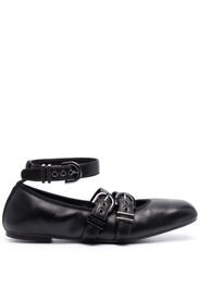 Stuart Weitzman Maverick leather ballerina shoes - Black