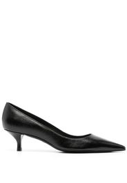 Stuart Weitzman Kitten slip-on leather pumps - Black