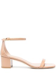 Stuart Weitzman Simplecurve 50mm leather sandals - Neutrals
