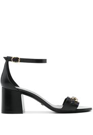 Stuart Weitzman SW Signature 70mm leather sandal - Black