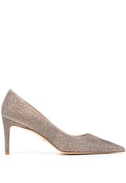 Stuart Weitzman Stuart 50mm glitter pumps - Gold