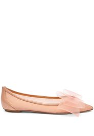 Stuart Weitzman leather ballerina shoes - Neutrals