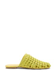 Stuart Weitzman Marina interwoven mules - Green