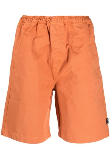 Stüssy elasticated-waist cotton shorts - Orange