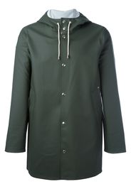 Stutterheim drawstring hood raincoat - Green