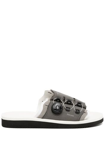 Suicoke LETA-ab bungee lace-up sandals - White