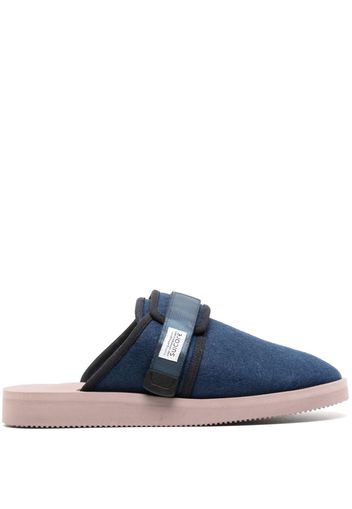 Suicoke Zavo logo-patch slides - Blue