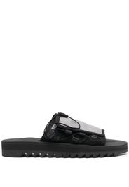 Suicoke side lace-up detail sandals - Black