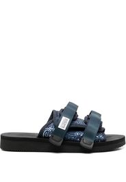 Suicoke flat touch-strap sandals - Blue