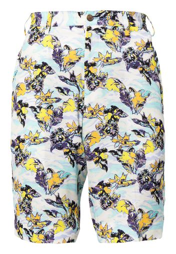sulvam leaf print Bermuda shorts - Multicolour