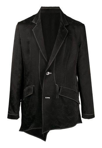 sulvam contrast-stitched jacket - Black