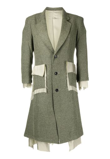 sulvam notched-lapels single-breasted coat - Green