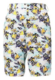 sulvam leaf print Bermuda shorts - Multicolour