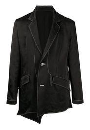 sulvam contrast-stitched jacket - Black