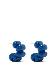 Sunnei statement hoop earrings - Blue