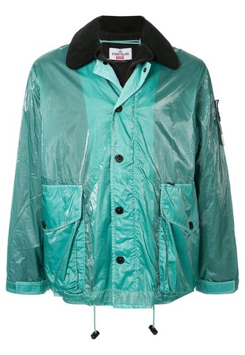 Supreme x Stone Island new silk light jacket SS19 - Green