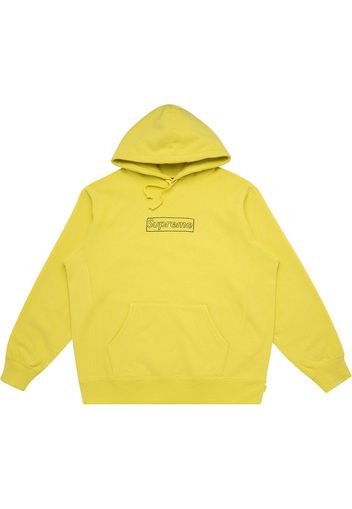 Supreme Kaws Chalk Logo hoodie - Yellow