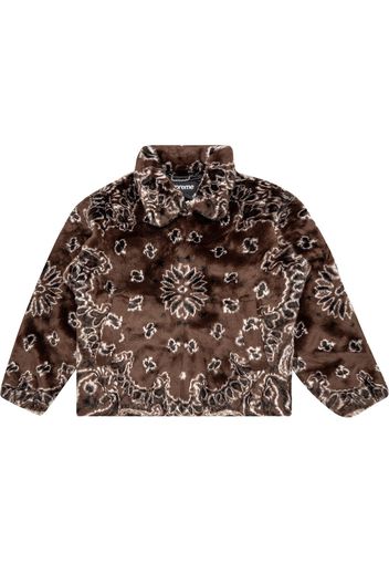 Supreme Bandana faux fur jacket - Brown