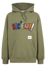 Supreme x WTAPS Sic'em!-print hoodie - Green