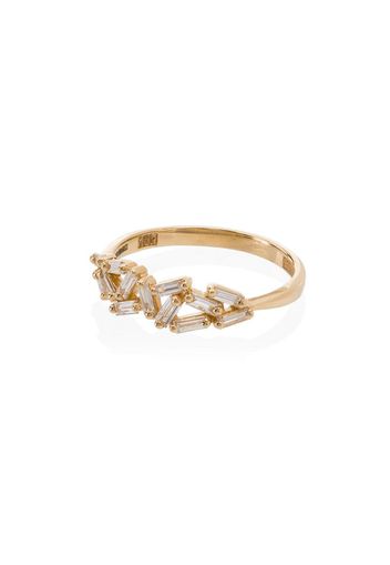 18kt gold Cluster diamond ring