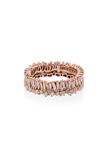 Short Stack 18kt rose gold diamond eternity ring