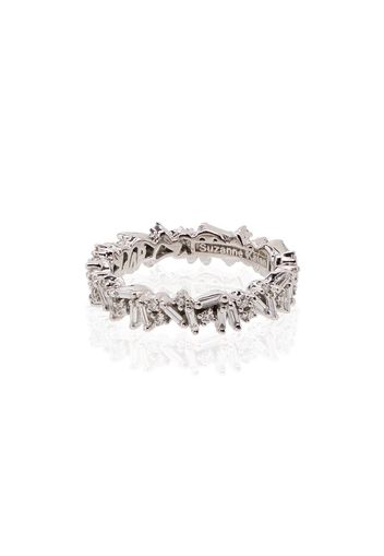 18kt white gold Icon baguette diamond ring