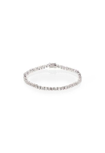 18kt white gold diamond mini tennis bracelet