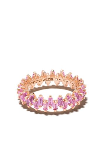 18kt rose gold Step pink sapphire ring