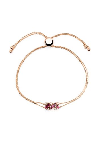 Suzanne Kalan 18kt yellow gold Willow Bar ruby and diamond bracelet