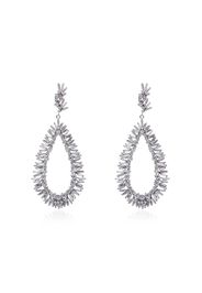 Suzanne Kalan White Pear Drop Diamond Earrings