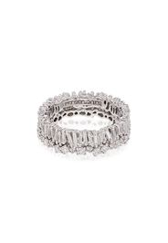 18kt white gold baguette diamond ring