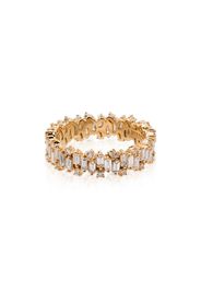 18kt yellow gold baguette diamond ring