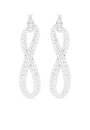 Swarovski Hyperbola embellished clip-on earrings - Silver