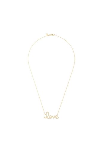 Sydney Evan 14kt yellow gold love diamond necklace