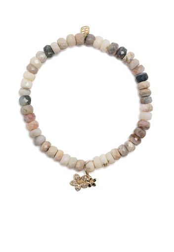 Sydney Evan SYDNEY EVAN SMALL PLUMERIA DOUBLE CHARM ON BEAD MULTI AUSTRA - Neutrals