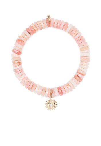 Sydney Evan SYDNEY EVAN SMALL EVIL EYE STARBURST SUNSHINE CHARM ON BEAD - Pink