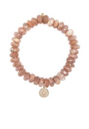 Sydney Evan 14kt yellow gold moonstone beaded bracelet - Pink